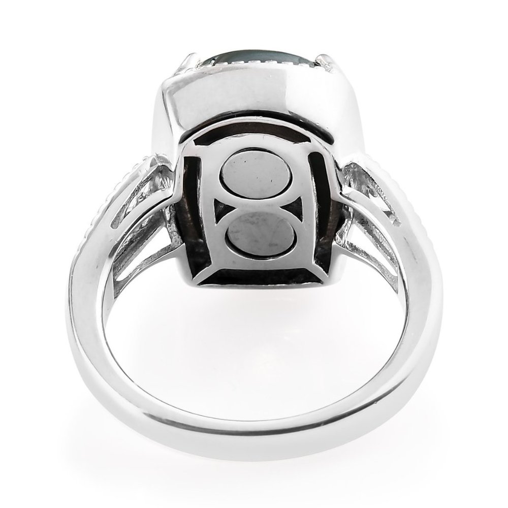 African Malachite Solitaire Ring - image 5